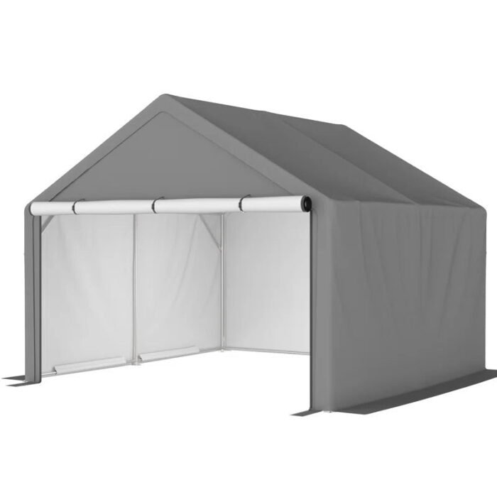 10 Ft. W X 10 Ft. D Portable Storage Shed Bike Shed Motorcycle Garage - Image 6
