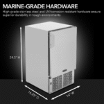 Whynter MIM14231SS 14in 23 lbs Undercounter Automatic Stainless Steel Marine Ice Maker - Image 4